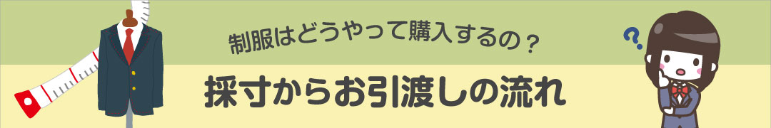 採寸から ご購入お引渡しの流れ