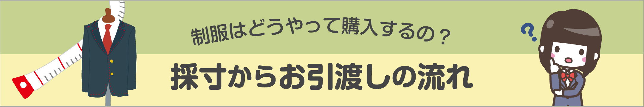 採寸から ご購入お引渡しの流れ